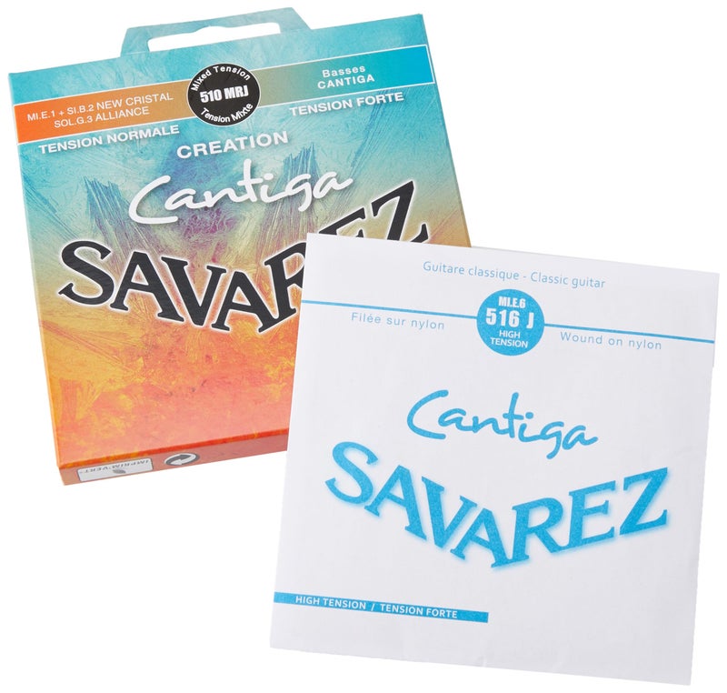 Savarez Classical Guitar Strings Creation Cantiga 510MRJ New Cristal 1st "e" and 2nd "B", Alliance 3rd "G", Cantiga Basses, Mixed Tension, Full Set (STSAV51-50479) - Image 3